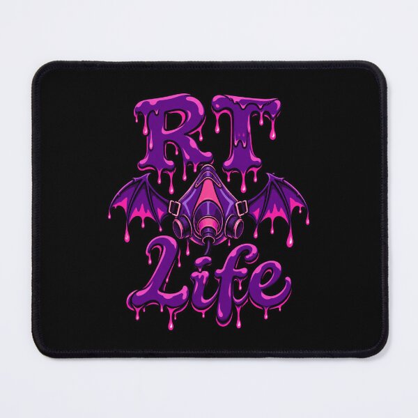 Item preview, RT Life Respiratory Therapist Halloween Bat Respirator Purple Design designed and sold by ClinicalHubs.