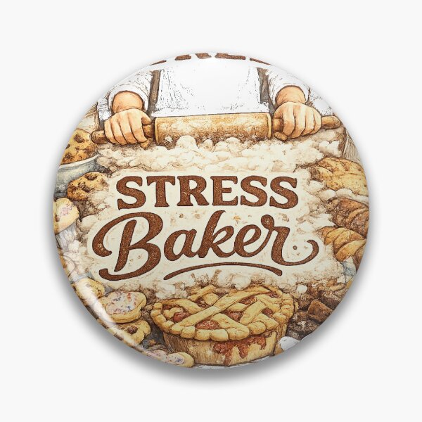 Item preview, Baking Gift - Stress Baker designed and sold by RedRubyBubble.