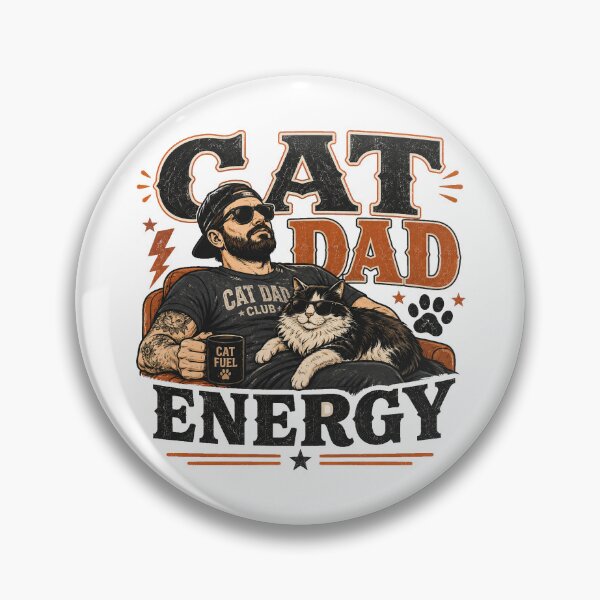 Item preview, Cat Dad Gift - Energy designed and sold by RedRubyBubble.