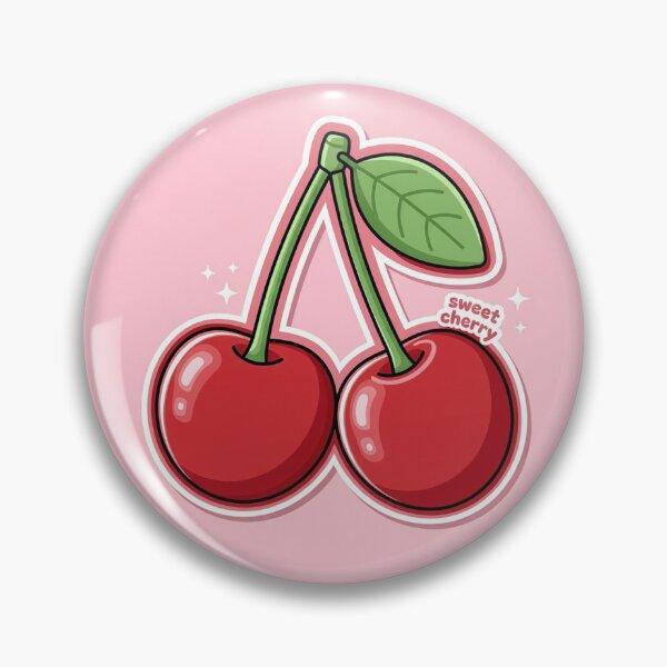 Item preview, sweet red shiny summer cherries designed and sold by StickItToo.
