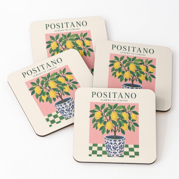 Item preview, Italian Lemon Tree Retro Mediterranean Botanical Art designed and sold by VictorinoArt.