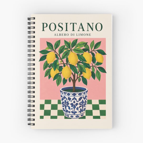 Item preview, Italian Lemon Tree Retro Mediterranean Botanical Art designed and sold by VictorinoArt.
