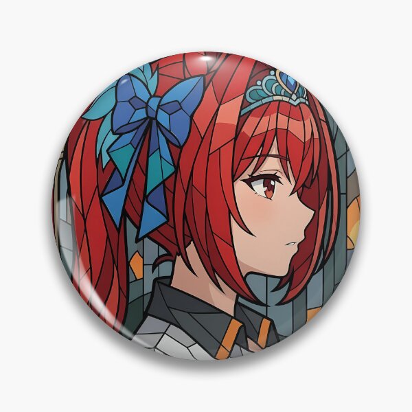 Item preview, Daiwa Scarlet Uma Musume Royal Red Stained Glass Portrait designed and sold by mildaclairmo.
