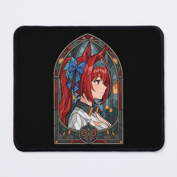 Item preview, Daiwa Scarlet Uma Musume Royal Red Stained Glass Portrait designed and sold by mildaclairmo.