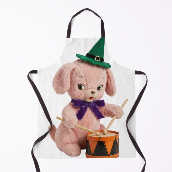 Item preview, Autumn Fall Kitsch Pink Dog Vintage Halloween designed and sold by knickeryknackry.