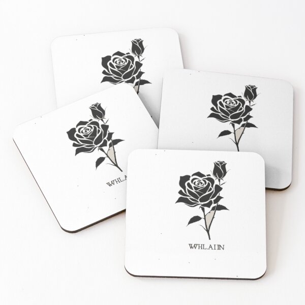 Item preview, Black Rose Gothic Botanical Line Art designed and sold by s-syoka.