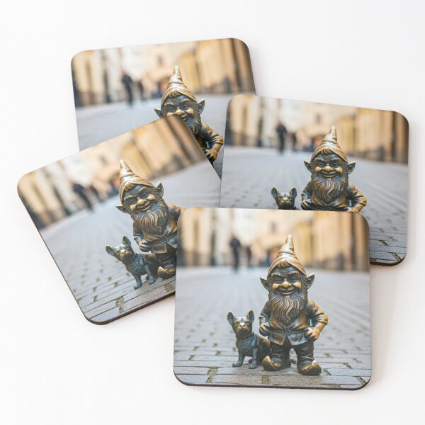 Item preview, Gnome With Dog Art Print – Dog Lover Gift, Poland Travel Decor designed and sold by Purrfecta.