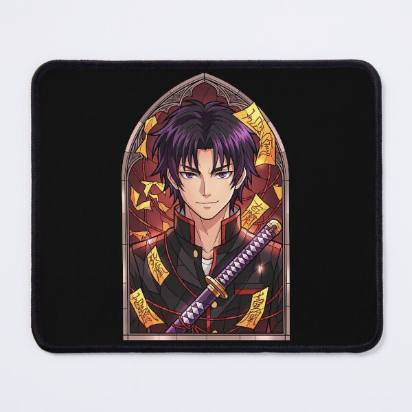 Item preview, Guren Ichinose Seraph Of The End Crimson Talisman Stained Glass Portrait designed and sold by mildaclairmo.