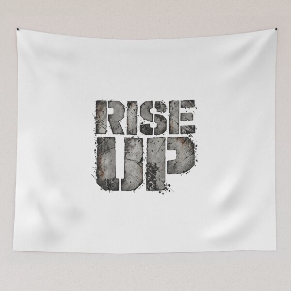 Item preview, Rise Up Distressed Streetwear Text designed and sold by Inkworksbyshery.