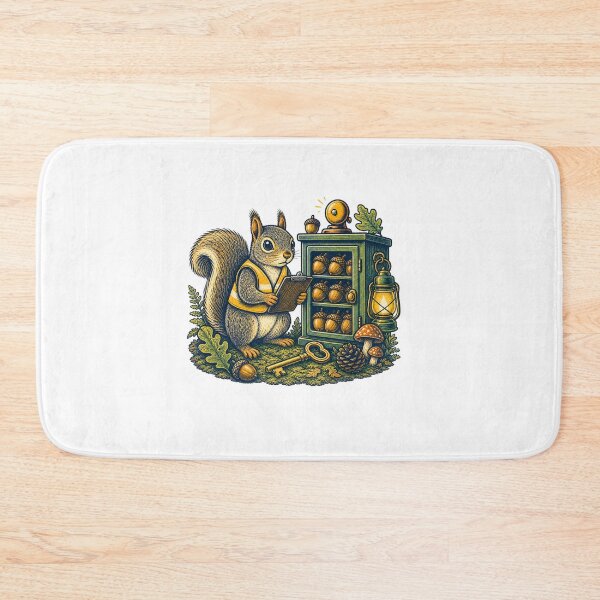 Item preview, Emergency Acorn Reserve Funny Squirrel Illustration designed and sold by QuietlyField.