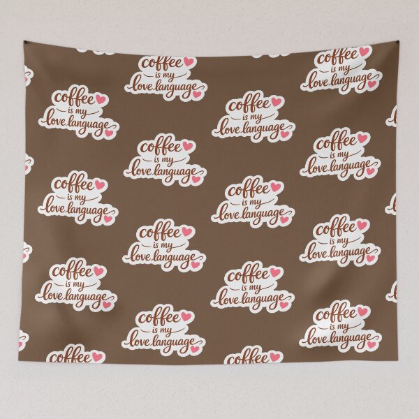 Item preview, Coffee is my love language designed and sold by ArtsyRexy.