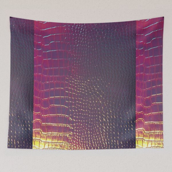 Item preview, Iridescent Reptile Texture – Pink Purple Holographic Skin designed and sold by destelloacido.