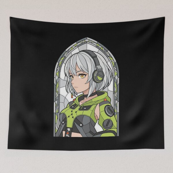 Item preview, Anby Demara Zenless Zone Zero Neon Stained Glass Headset designed and sold by mildaclairmo.