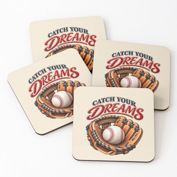 Item preview, Catch Your Dreams – Motivational Baseball Design designed and sold by HO•Designs.