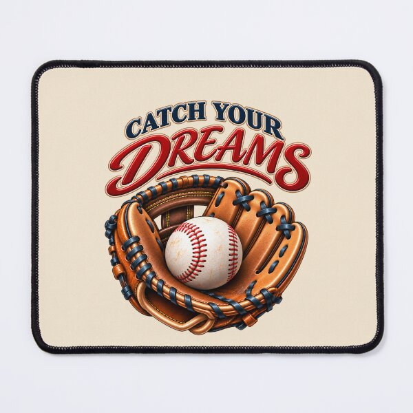 Item preview, Catch Your Dreams – Motivational Baseball Design designed and sold by HO•Designs.