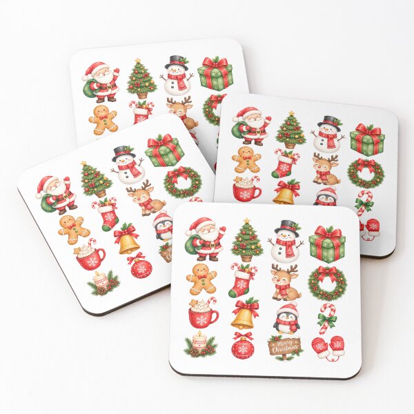 Item preview, Cute Christmas Watercolor Collection – Merry Christmas Holiday designed and sold by Lyannaadesign.