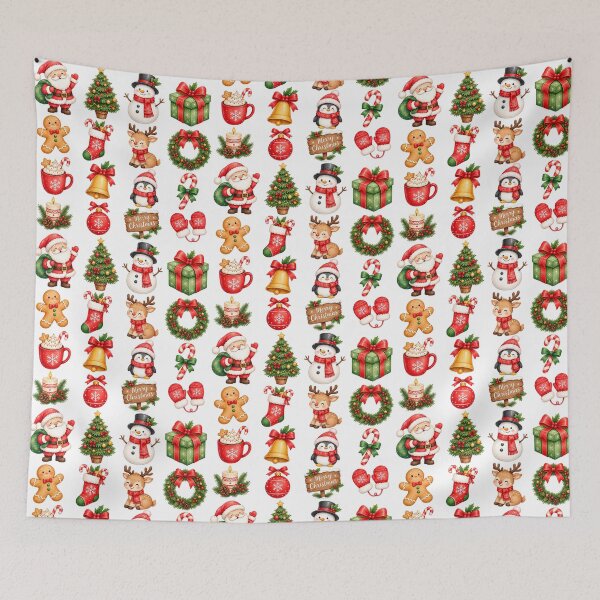 Item preview, Cute Christmas Watercolor Collection – Merry Christmas Holiday designed and sold by Lyannaadesign.
