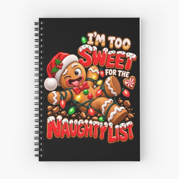 Item preview, Too Sweet For The Naughty List Funny Gingerbread Christmas designed and sold by StaticEmpire.