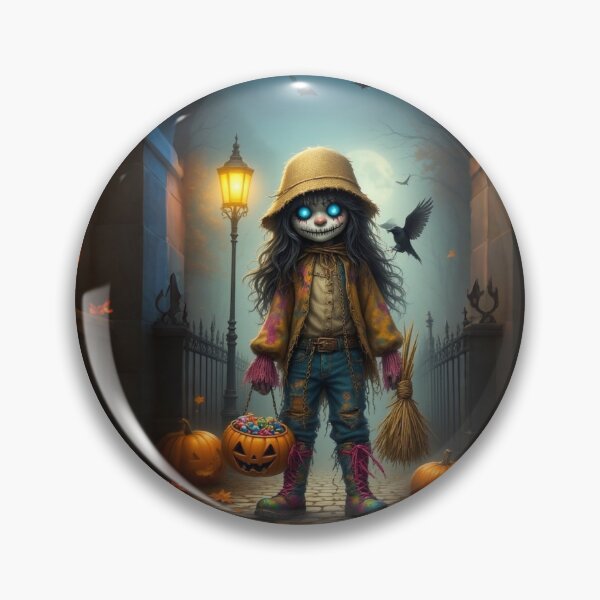 Item preview, Halloween scarecrow girl designed and sold by KingsArtworx 2.