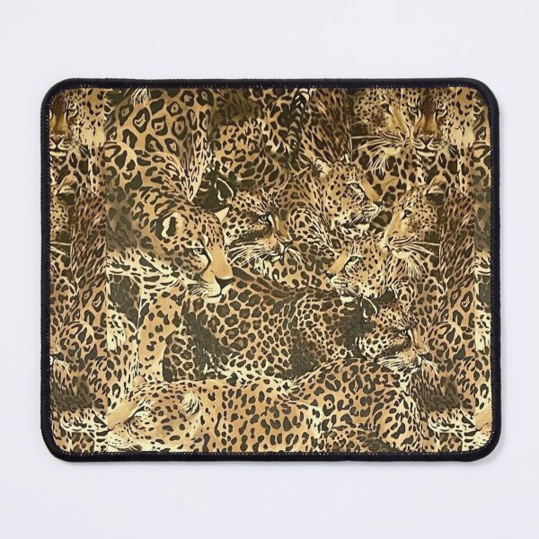 Item preview, Wild Leopard Collage – Exotic Golden Big Cat Pattern designed and sold by destelloacido.