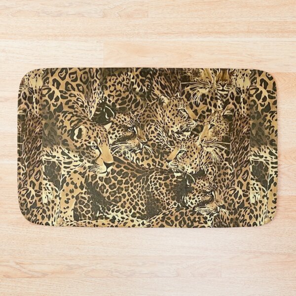 Item preview, Wild Leopard Collage – Exotic Golden Big Cat Pattern designed and sold by destelloacido.
