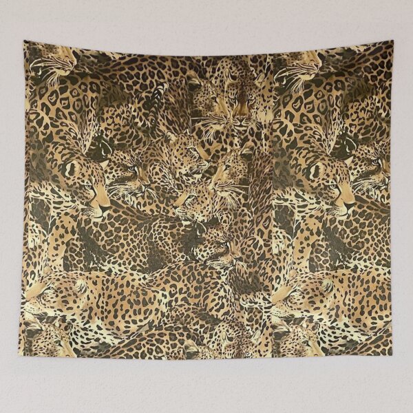 Item preview, Wild Leopard Collage – Exotic Golden Big Cat Pattern designed and sold by destelloacido.