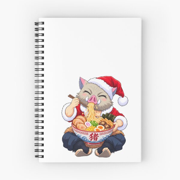 Item preview, Inosuke Hashibira Demon Slayer Christmas Ramen Feast designed and sold by mildaclairmo.