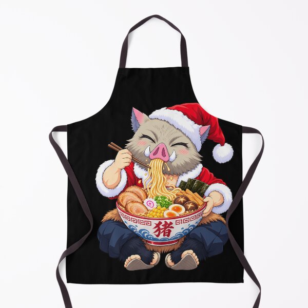 Item preview, Inosuke Hashibira Demon Slayer Christmas Ramen Feast designed and sold by mildaclairmo.