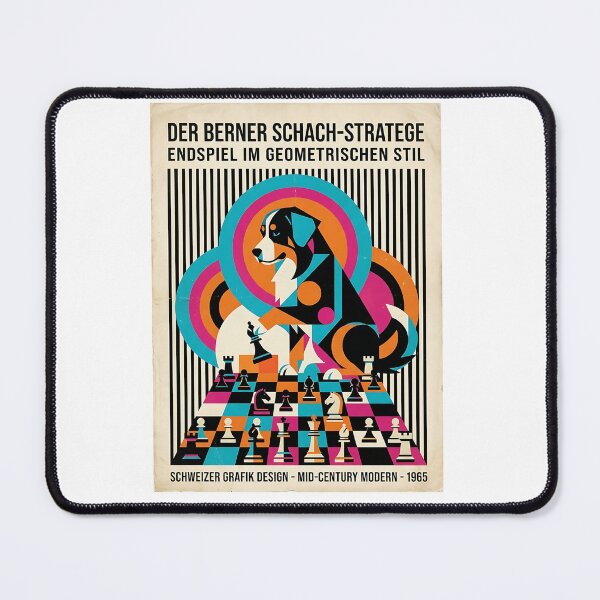 Item preview, Bernese Chess Strategist designed and sold by PictoVibe.