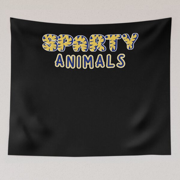 Item preview, Sparty Animals Michigan State University MSU Tiger Stripe Text Sports Fan Apparel designed and sold by Sendowart.