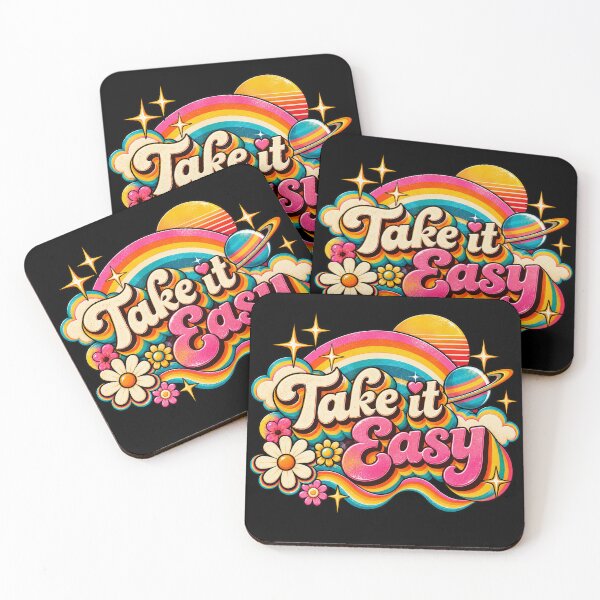 Item preview, Take It Easy – Groovy Retro Rainbow 70s Vibes designed and sold by sweta_r.art.