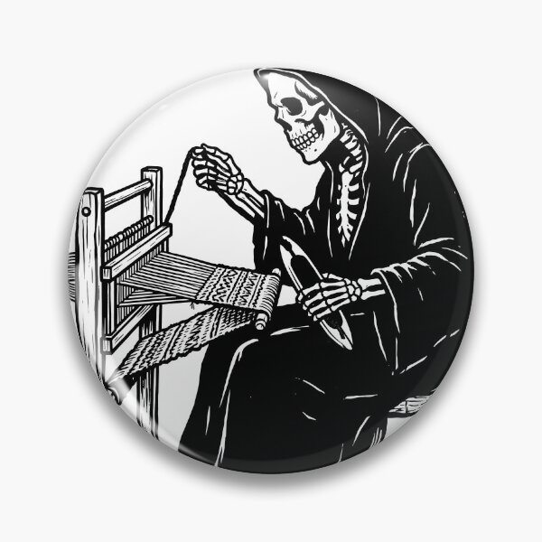 Item preview, Skeleton Holding a Weaving Shuttle designed and sold by MisteryDesigner.