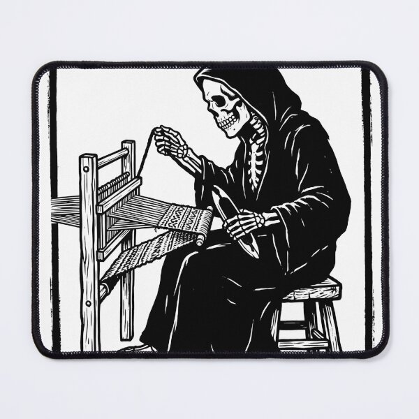 Item preview, Skeleton Holding a Weaving Shuttle designed and sold by MisteryDesigner.