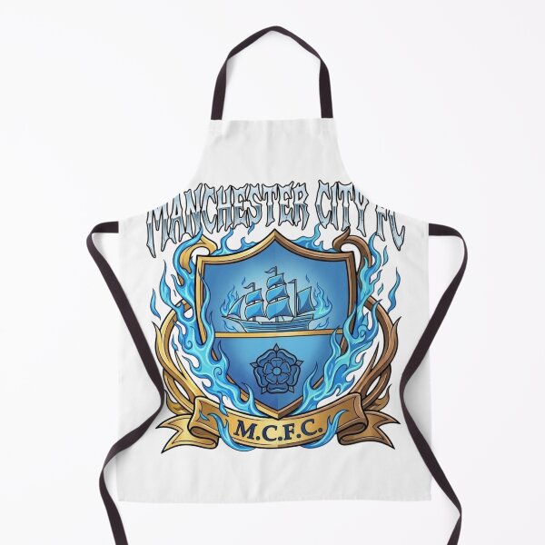 Item preview, Manchester City FC Blue Fire Shield Emblem designed and sold by annaarthk.