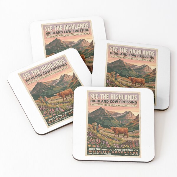 Item preview, Highland Cow Mountain Photographer designed and sold by PictoVibe.