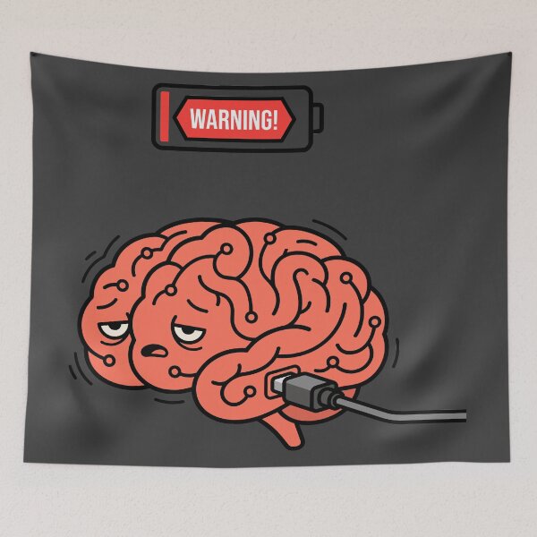 Item preview, Low Battery Brain Burnout designed and sold by KeremYurtseven.