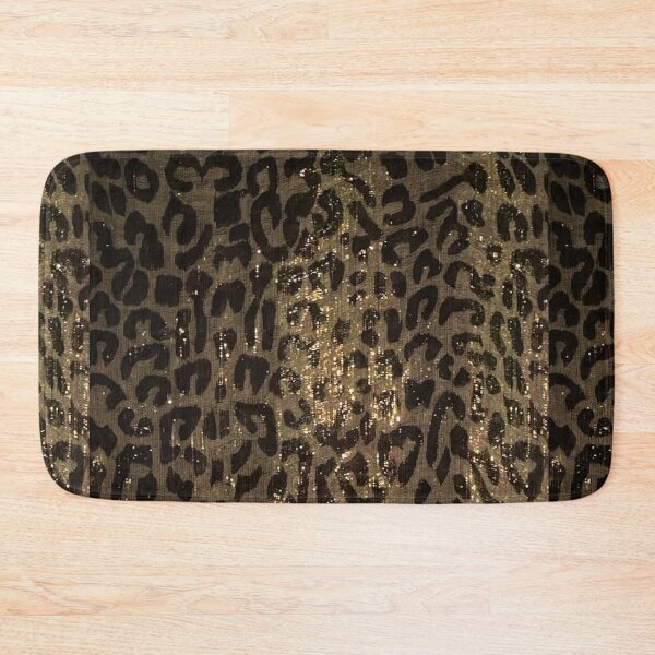 Item preview, Black and Gold Glitter Leopard Print – Wild Glamour designed and sold by destelloacido.