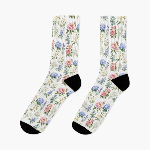 Item preview, Elegant Botanical Watercolor Floral Collection – Vintage Garden Flowers designed and sold by Lyannaadesign.