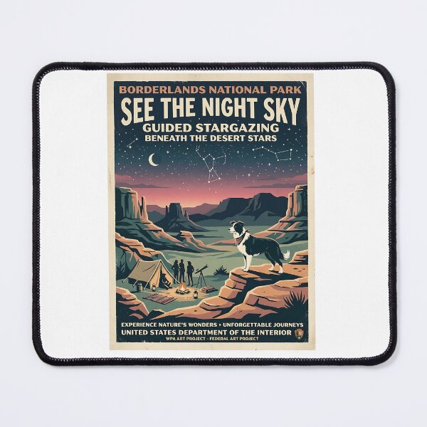 Item preview, Border Collie Stargazing Guide designed and sold by PictoVibe.