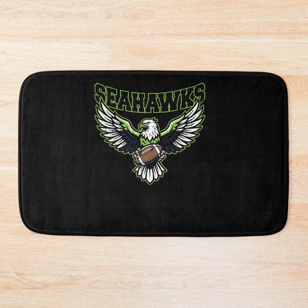 Item preview, Seahawks Eagle Holding Football Green Blue Wings NFL Seattle Football Fan Apparel designed and sold by Sendowart.