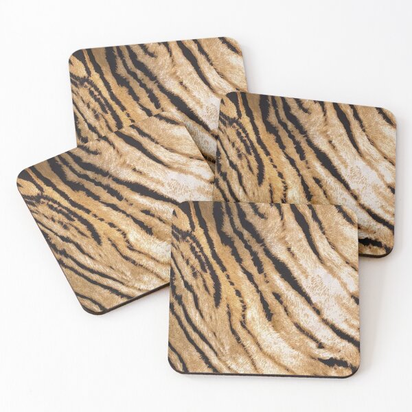 Item preview, Golden Tiger Stripes – Wild Black and Gold Animal Print designed and sold by destelloacido.