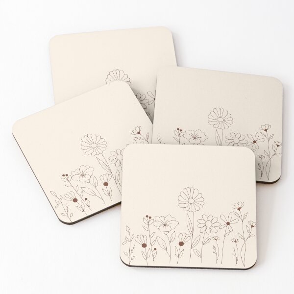 Item preview, minimalist-style flowers designed and sold by moonart7lunas.