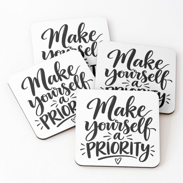 Item preview, Make Yourself a Priority – Minimal Self Care Quote designed and sold by TinyWeird.