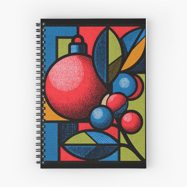 Item preview, Stained Glass Christmas Ornament with Winter Berries designed and sold by colorful-white.