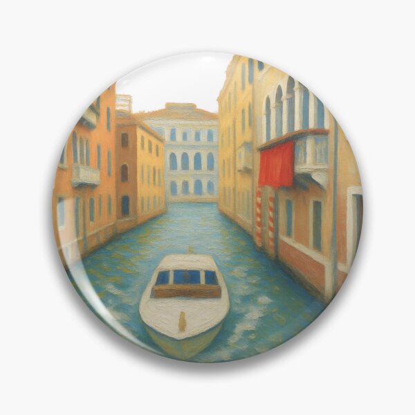 Item preview, Venice Canal Boat Italian Travel Watercolor Sticker designed and sold by kathleenks.