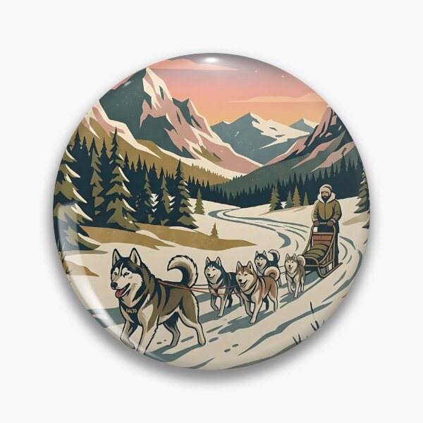 Item preview, Siberian Husky Sled Guide designed and sold by PictoVibe.