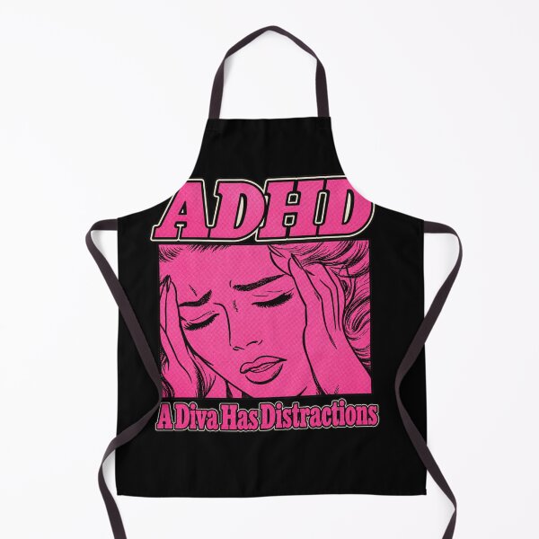 Item preview, TDAH: Una diva tiene distracciones. Divertida diva retro. designed and sold by KristenSabol.