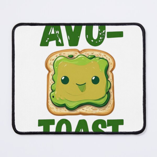 Item preview, Avo-Toast Funny Avocado Pun Cute Kawaii Foodie Design designed and sold by Marie Gems.