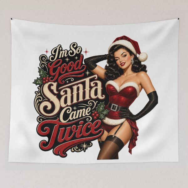 Item preview, Santa Comes Twice ... designed and sold by BestCoolStuff.