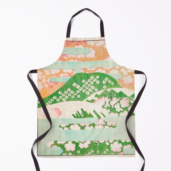 Item preview,  Vintage Pastel Japanese Woodblock Print Fuji & Sakura Pattern designed and sold by Kibatsu.